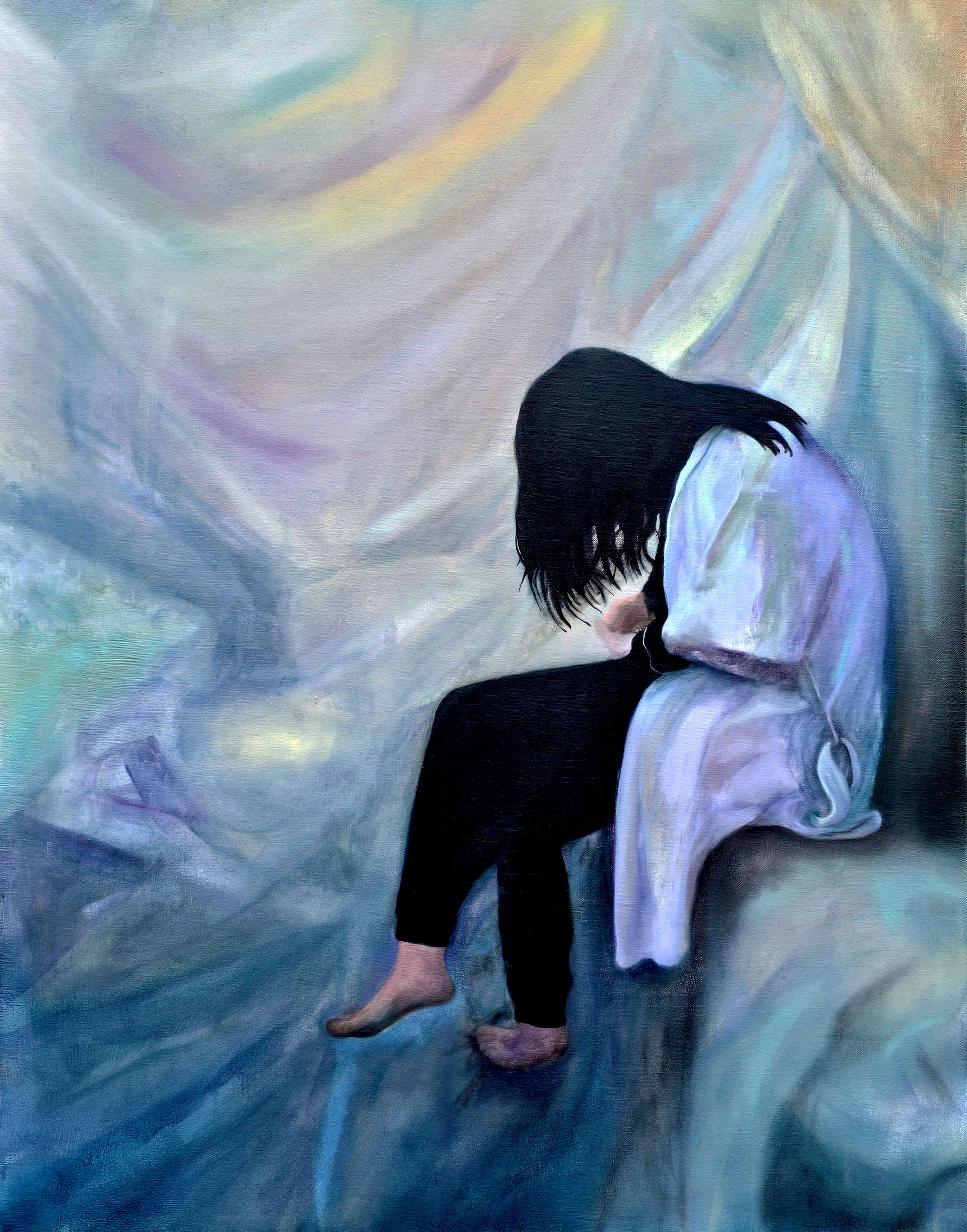 Burden, Acrylic and pencil