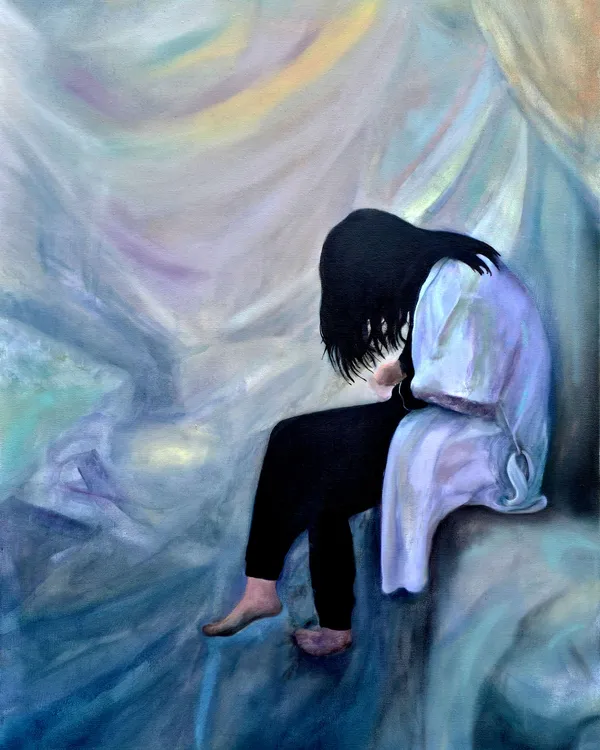 Burden, Acrylic and pencil